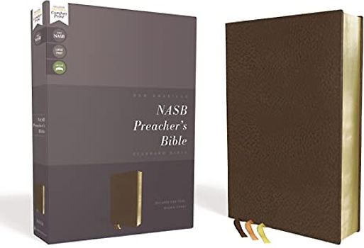 NASB, Preacher's Bible, Leathersoft, Brown, 1995 Text, Comfort Print