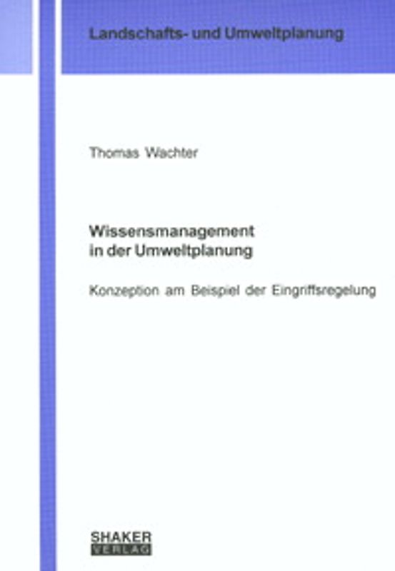 Wissensmanagement in der Umweltplanung