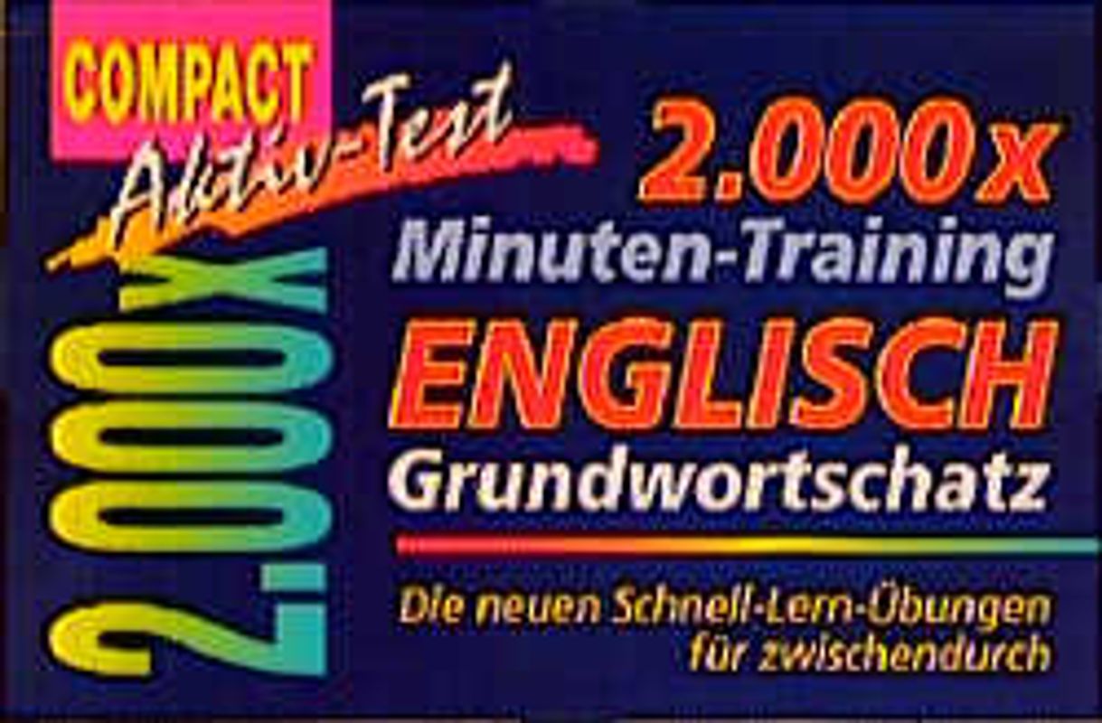 2000 × Minuten-Training Englisch Grundwortschatz