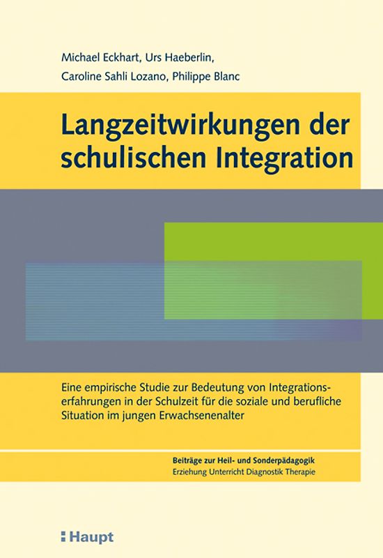 Langzeitwirkungen der schulischen Integration