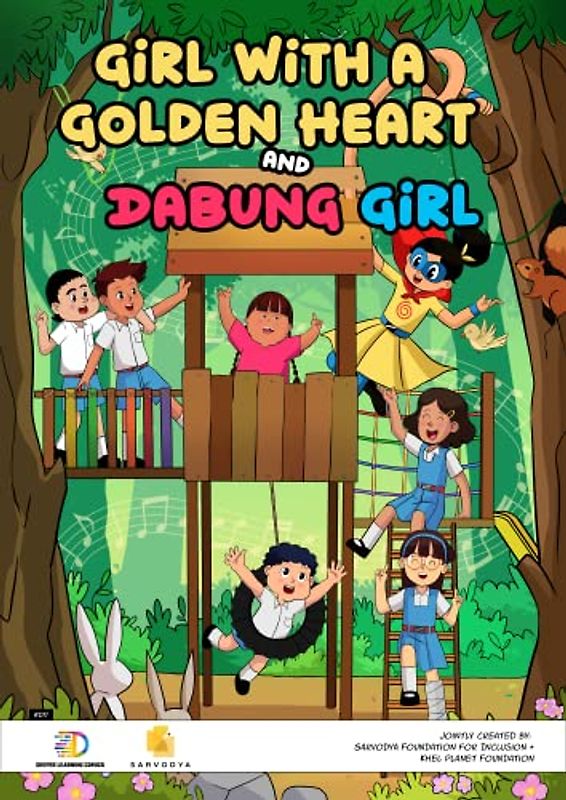 Girl with a Golden Heart and Dabung Girl: Superhero Graphic Novel / Comic Book (Dabung Girl Comics in English)