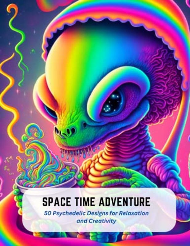 Space Time Adventure: 50 Psychedelic Designs for Relaxation and Creativity