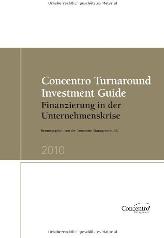 Concentro Turnaround Investment Guide 2010