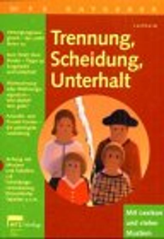 Trennung, Scheidung, Unterhalt