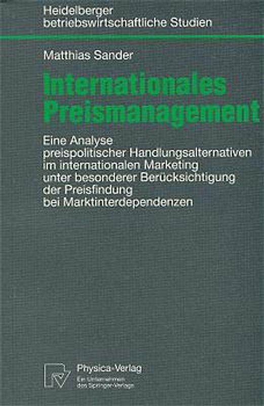 Internationales Preismanagement