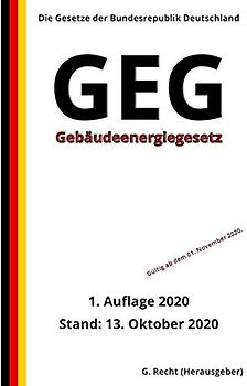 Gebäudeenergiegesetz - GEG, 1. Auflage 2020