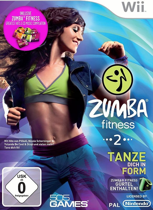Zumba Fitness 2 [Special Edition, inkl. Fitness-Gürtel + 3 CDs Greatest Hits] Nintendo Wii