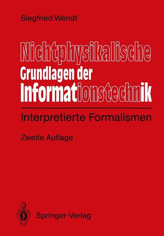 Nichtphysikalische Grundlagen der Informationstechnik