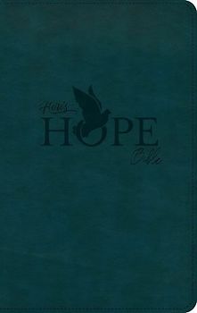 CSB Here's Hope Bible, Dark Teal Leathertouch