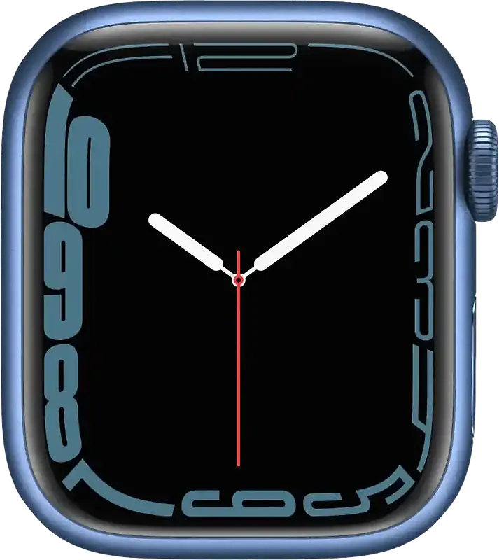 Apple Watch Series 7 45 mm Boîtier aluminium bleu [Wi-Fi]