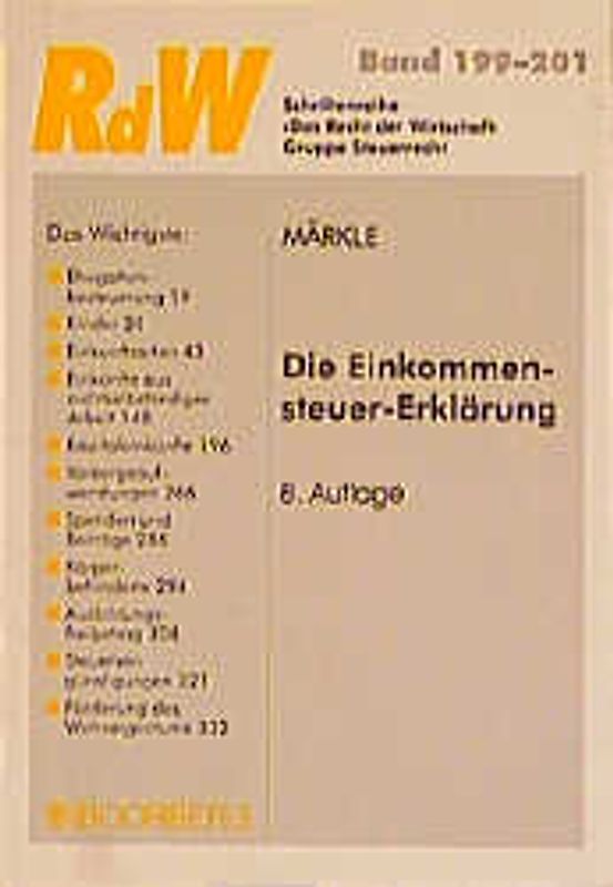 Die Einkommenssteuer-Erklärung