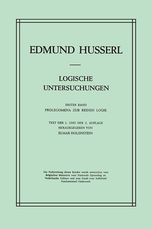 Logische Untersuchungen