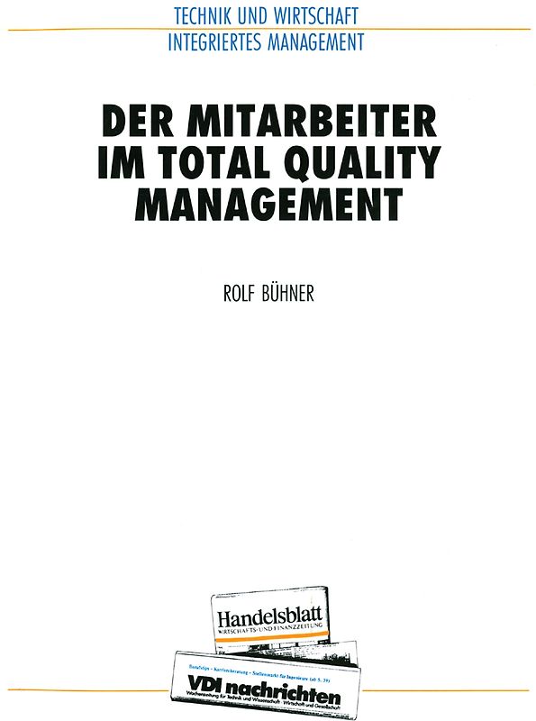Der Mitarbeiter im Total Quality Management