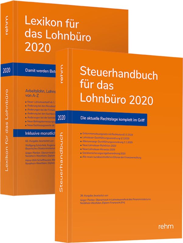 Buchpaket Lexikon für das Lohnbüro und Steuerhandbuch 2020