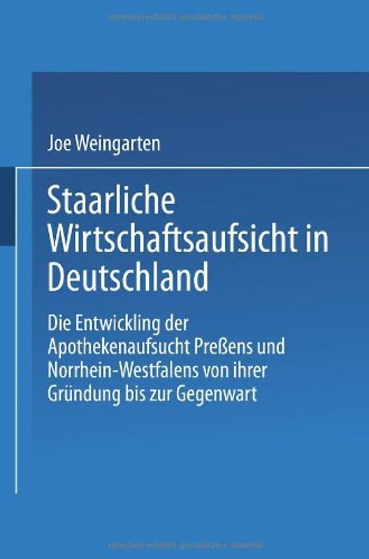 Staatliche Wirtschaftsaufsicht in Deutschland