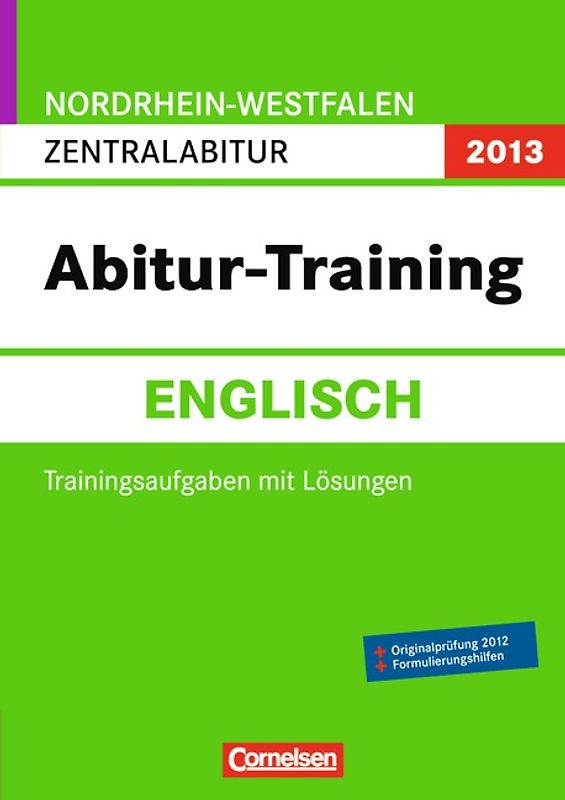 Abitur-Training Englisch - Nordrhein-Westfalen 2012 / Zentralabitur