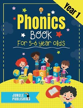 Phonics Book for 5-6 Year Olds: Bumper Phonics Activity Book for Year 1 - KS1 | Practice Letters, Sounds, Words, Tracing and Handwriting