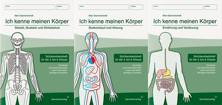 Ich kenne meinen Körper - 3 Arbeitshefte im Set