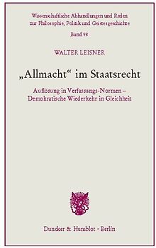 "Allmacht" im Staatsrecht.