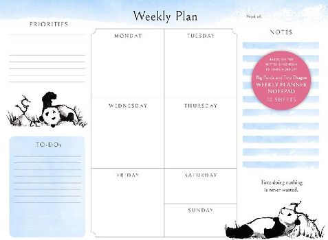 Big Panda and Tiny Dragon Weekly Planner Notepad