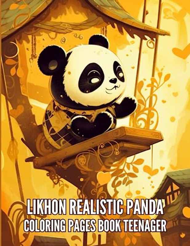 Likhon Realistic Panda Coloring Pages Book Teenager