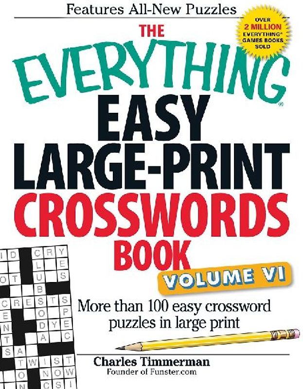 The Everything Easy Large-Print Crosswords Book, Volume VI