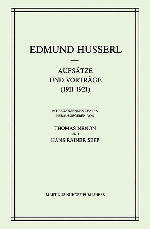 Aufsätze und Vorträge (1911–1921)