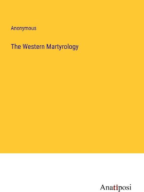 The Western Martyrology