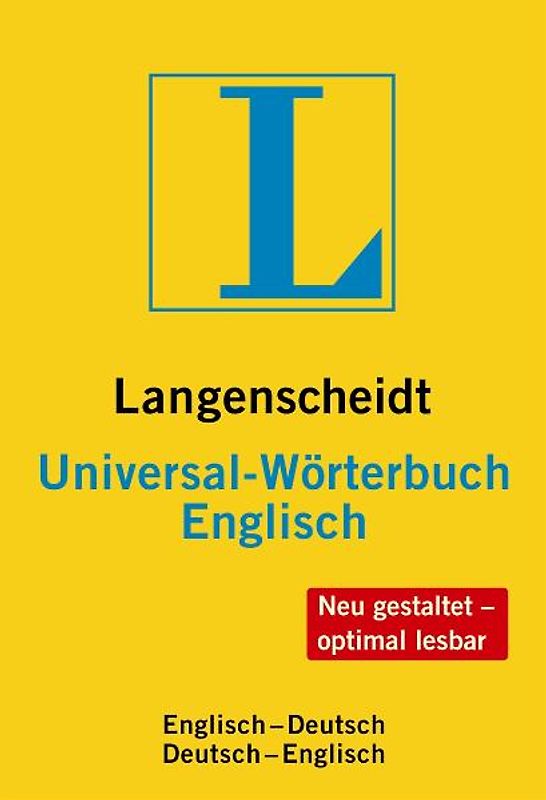 Langenscheidt Universal-Wörterbuch Englisch. Englisch-Deutsch/Deutsch-Englisch