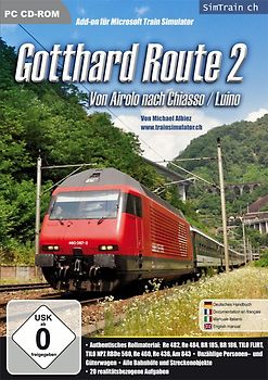 Trainsimulator MS AddOn: Gotthard Route 2 Göschenen nach Chiasso + Liano PC Spiele