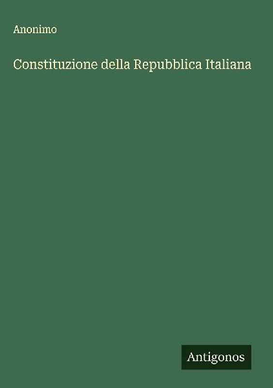 Constituzione della Repubblica Italiana