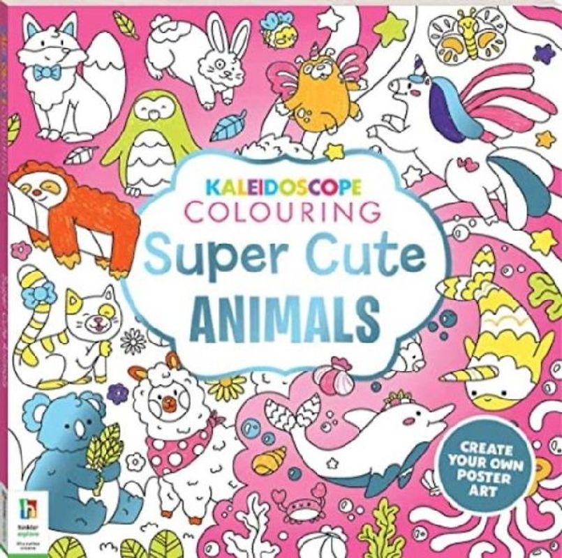 Kaleidoscope Colouring: Super Cute Animals