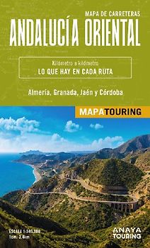 Mapa de carreteras de Andalucía oriental (desplegable), escala 1:340.000