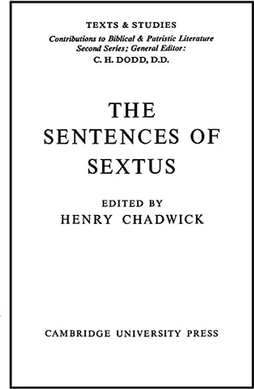 The Sentences of Sextus