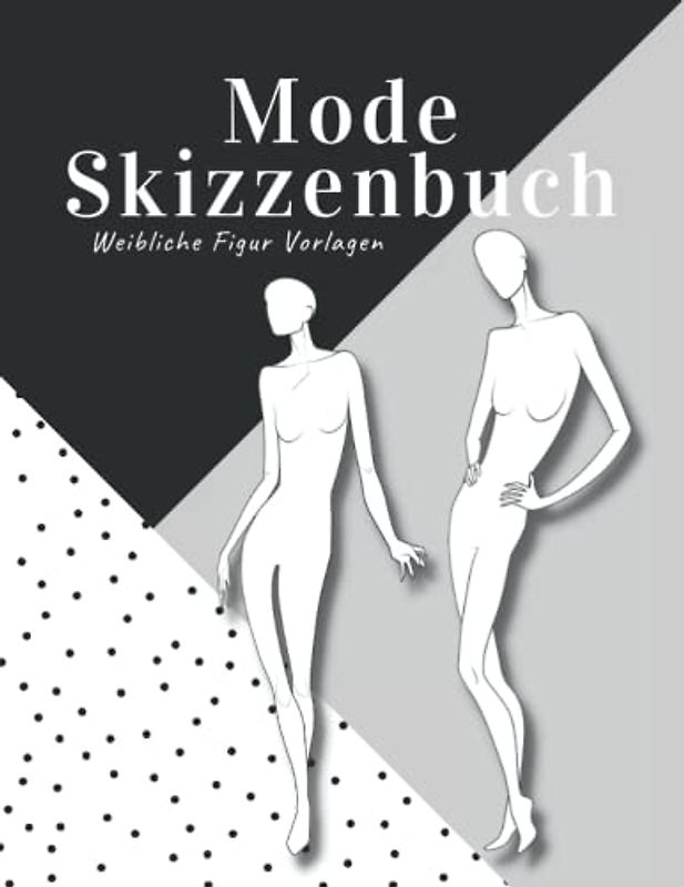 Mode Skizzenbuch. Weibliche Figur Vorlagen