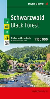 Schwarzwald, Straßen- und Freizeitkarte 1:150.000, freytag & berndt