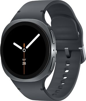 Samsung Galaxy Watch8 44 mm Boîtier aluminium graphite sur Sport en silicone S/M graphite [Wi-Fi]
