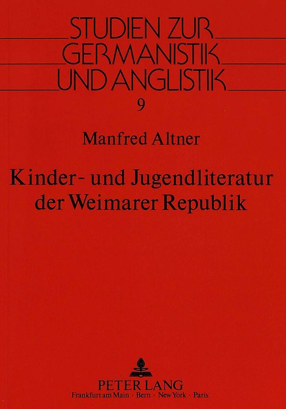 Kinder- und Jugendliteratur der Weimarer Republik
