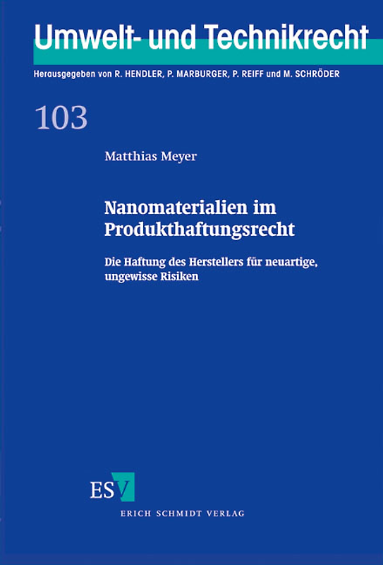 Nanomaterialien im Produkthaftungsrecht