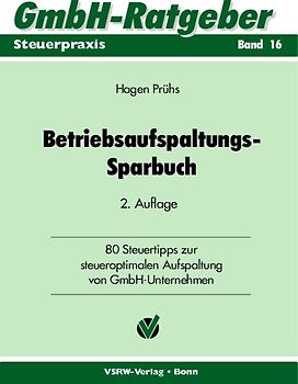 Betriebsaufspaltungs-Sparbuch
