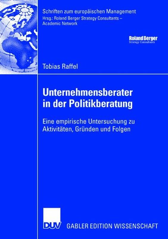Unternehmensberater in der Politikberatung