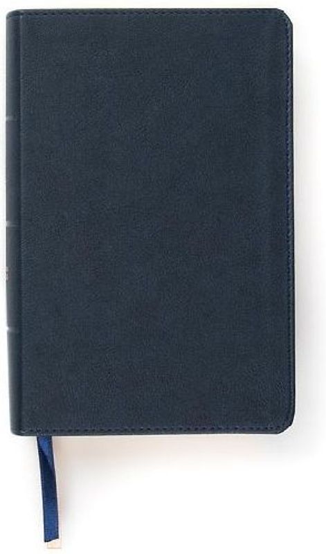CSB Single-Column Compact Bible, Navy Leathertouch