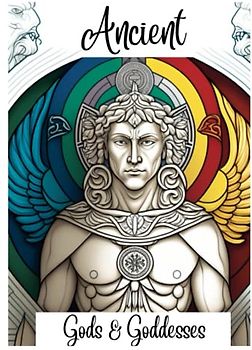 Ancient Gods and Goddesses: Adults colouring book filled with Greek and Celtic mythologies