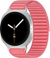 Samsung Galaxy Watch8 44 mm Boîtier aluminium argent sur Confort M/L corail [Wi-Fi]