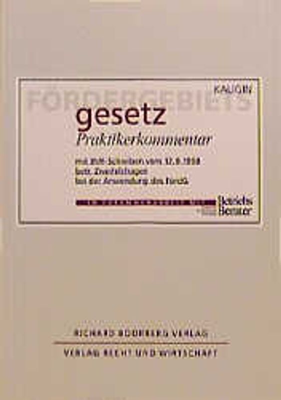 Fördergebietsgesetz