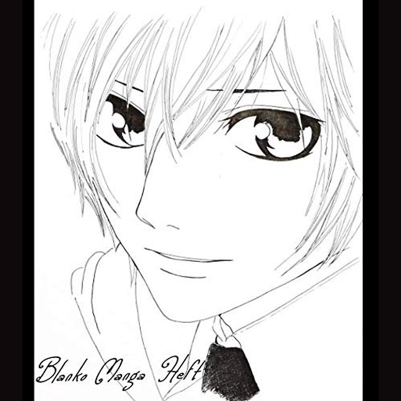 BLANKO MANGA HEFT: Comic Heft mit mehr als 40 verschiedenen Vorlagen zum Zeichnen des eigenen Manga | Quadratisches Format 8,5" x 8,5" | Comicbuch Motiv Graphic Boy