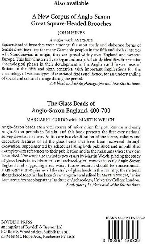 The Art of the Anglo-Saxon Goldsmith