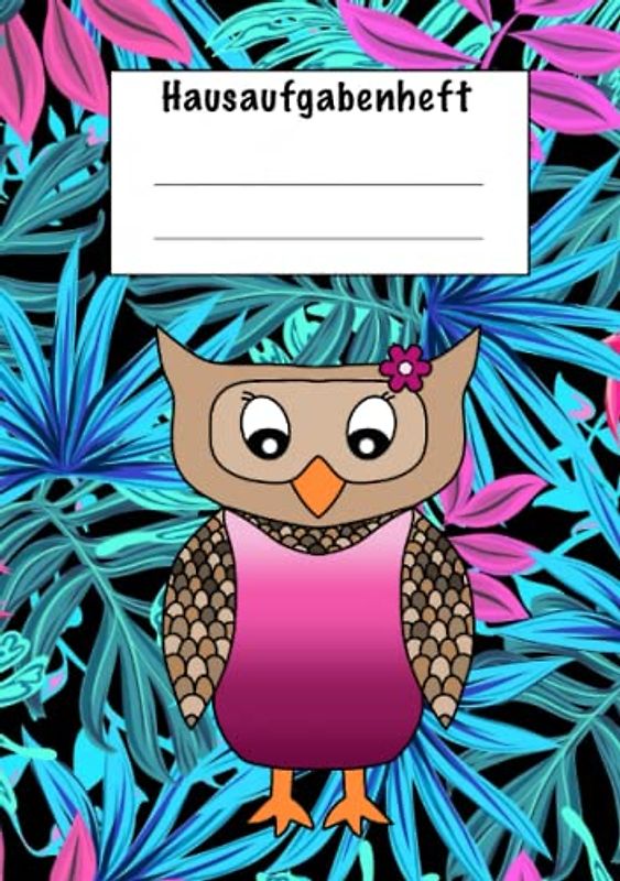 Hausaufgabenheft: Hausaufgabenheft Eule