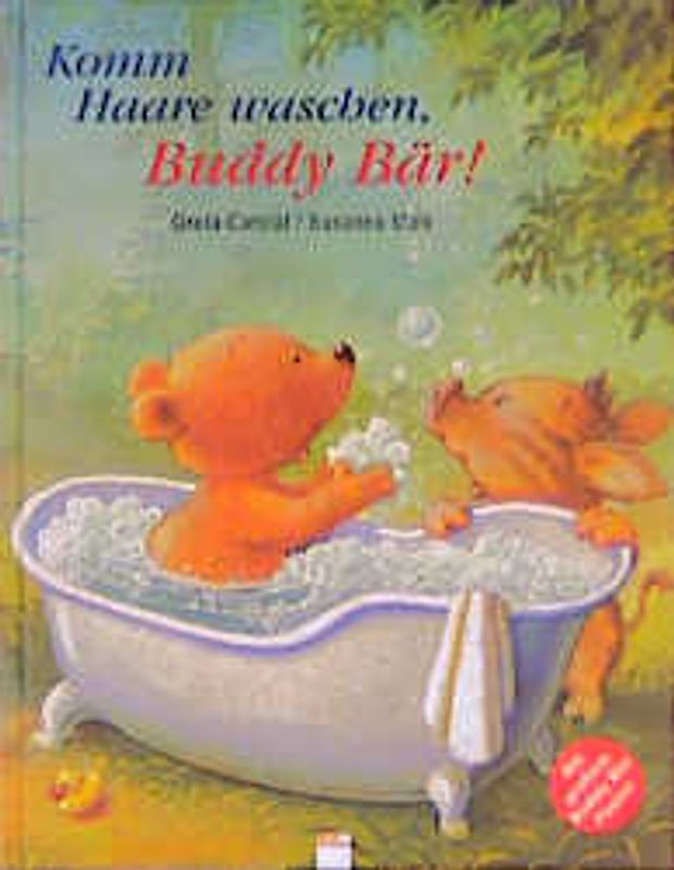 Komm Haare waschen, Buddy Bär!