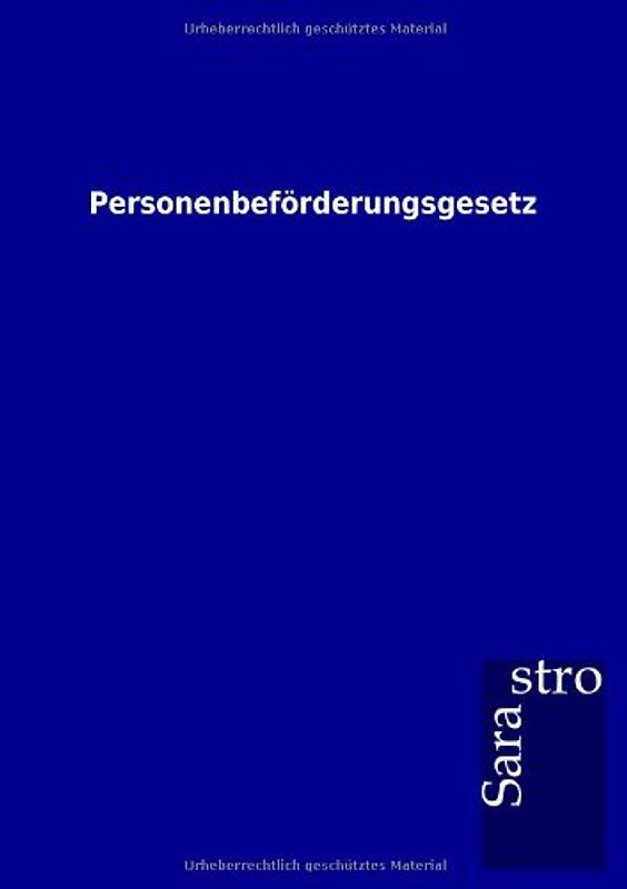 Personenbeförderungsgesetz